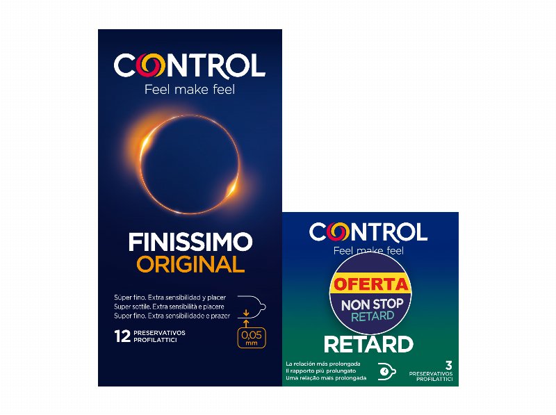 Preservativos Control Finissimo Orig 12 Un +Oferta Retard 3Un