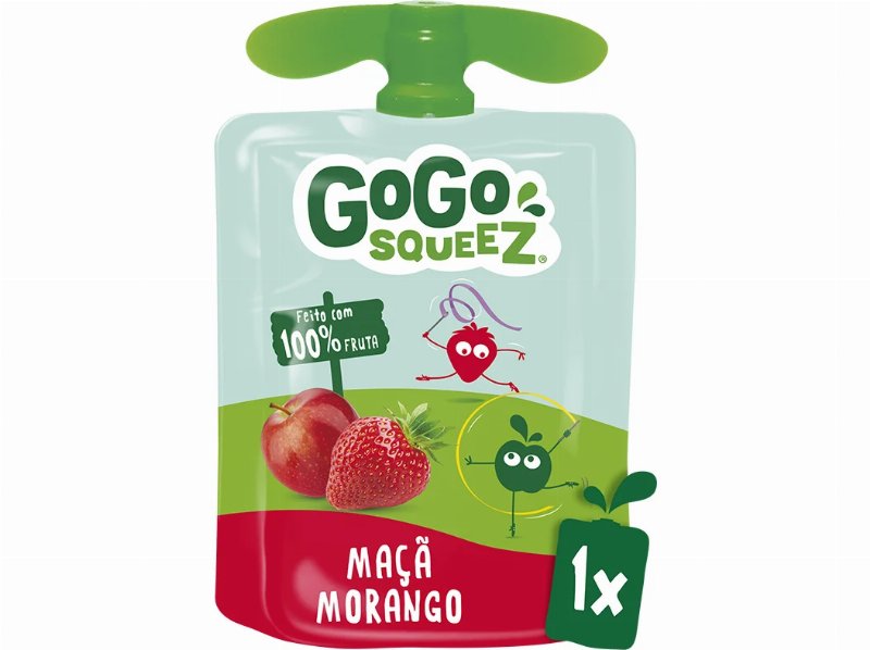 Saqueta Fruta Go Go Squeez Morango E Maçã 90 g