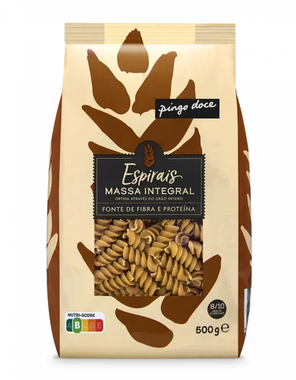 Massa Espirais Integrais Pingo Doce 0.5Kg