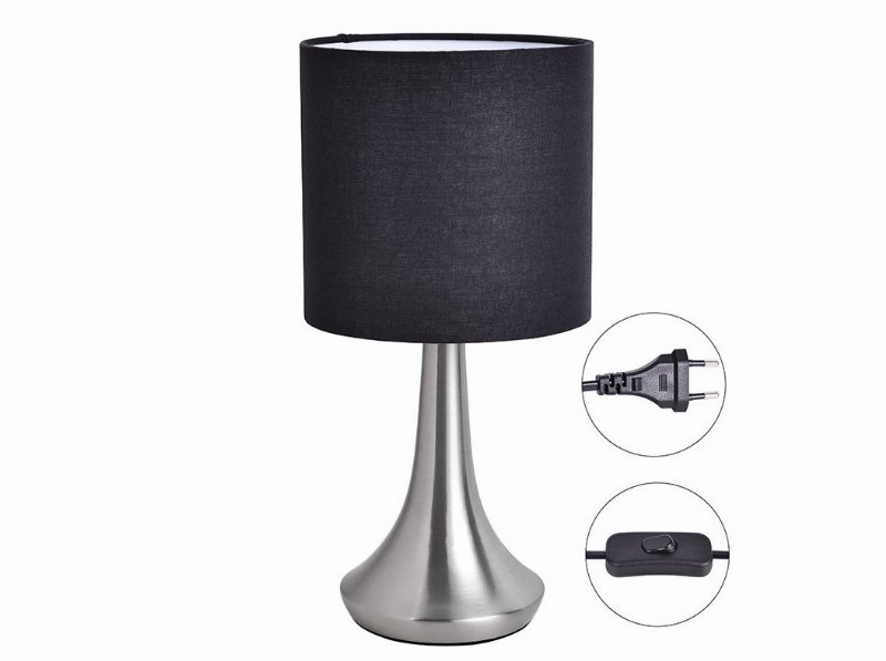 Candeeiro Mesa Actuel Preto 16X32.3Cm