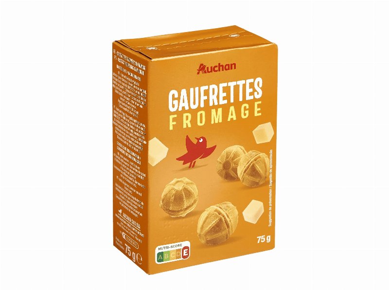 Wafers Auchan Recheado Com Queijo 75 g