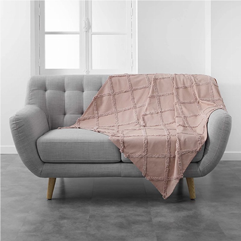 Hkh Manta Escocesa Algodão Rosa