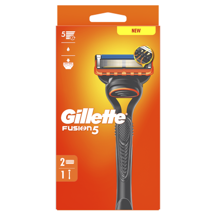 Máquina De Barbear Fusion5 Com 2 Recargas Gillette 1Un