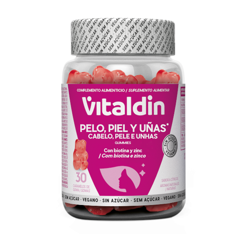 Suplemento Biotina/Zinco 0% Açúcar Vitaldin 0.078Kg