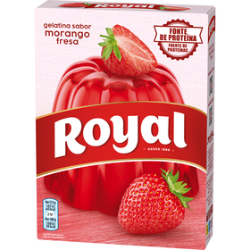 Gelatina Em Pó De Morango Royal 114 gr