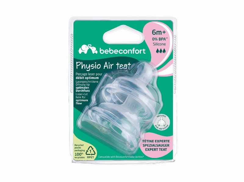 Pack 2 Tetinas Bébéconfort Silicone 6M+