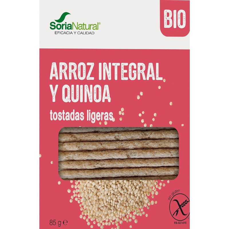 Tostas De Arroz E Quinoa Integral Sem Glúten Biológica 100 g