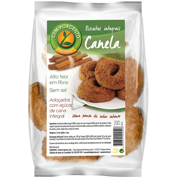 Biscoitos Integrais De Canela 200 g