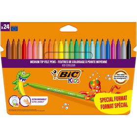 Marcadores De Feltro Kid Couleur Bic 24 Un