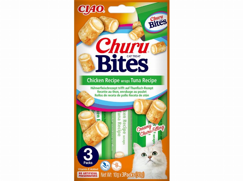 Snack Para Gato Ciao Churu Frango / Atum 3X10 g