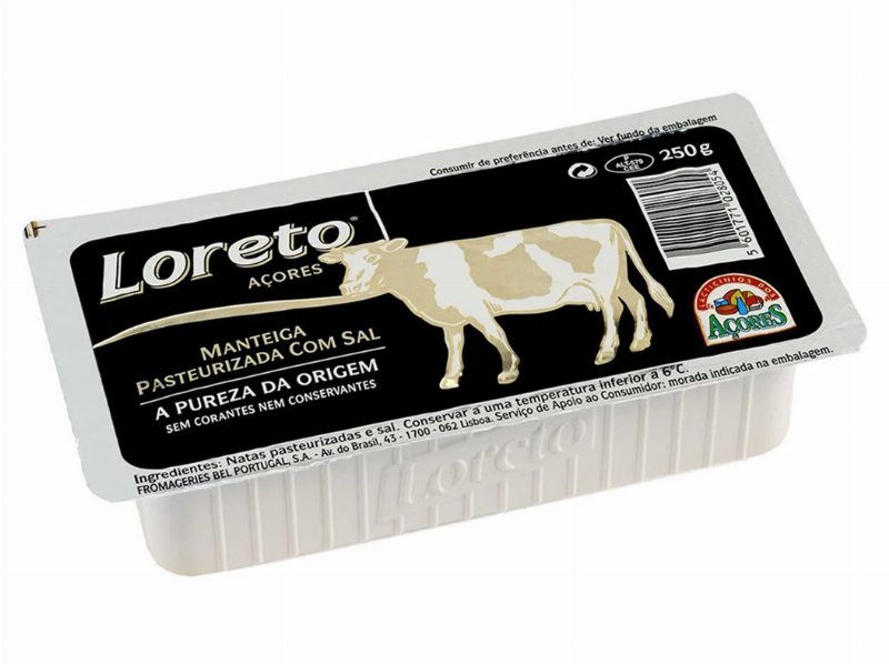 Manteiga Loreto Com Sal 250 g