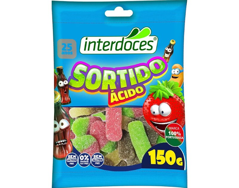 Gomas Interdoces Sortido Ácido 150 g