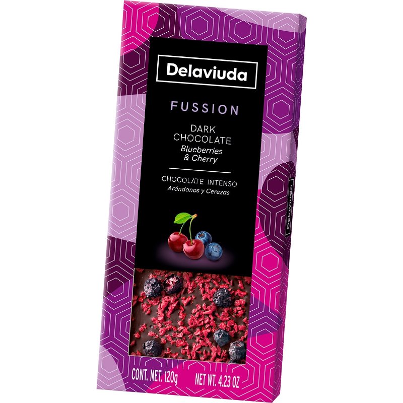 Chocolate Preto De Cereja E Mirtilo 120 g