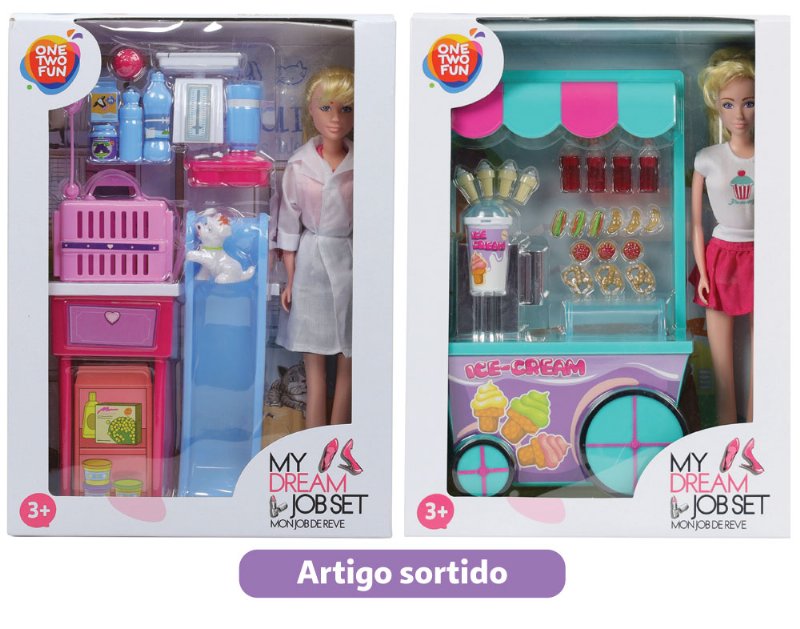 Boneca Profissões One Two Fun Modelos Sortidos