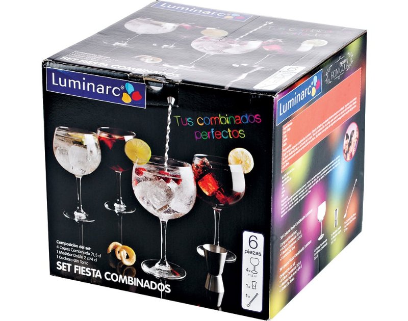 Conjunto Gin Tónico Fiesta Luminarc Pack 6 Unidades