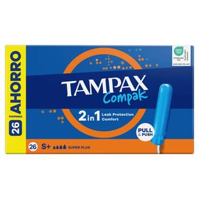 Tampão Com Aplicador Compak Super Plus Tampax 26 Un