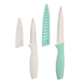 Conjunto 2 Facas Com Proteção (Várias Cores) Kasa