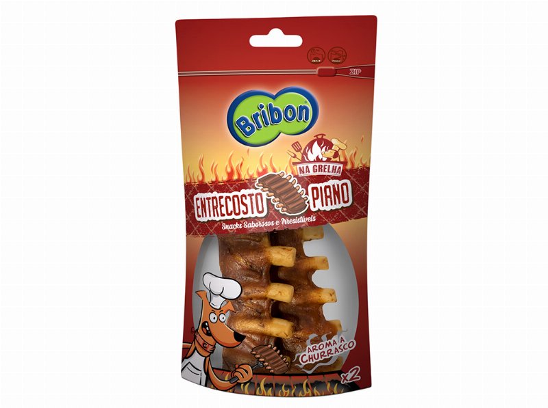 Snacks Cão Bribon Na Grelha Piano 2 Unidades