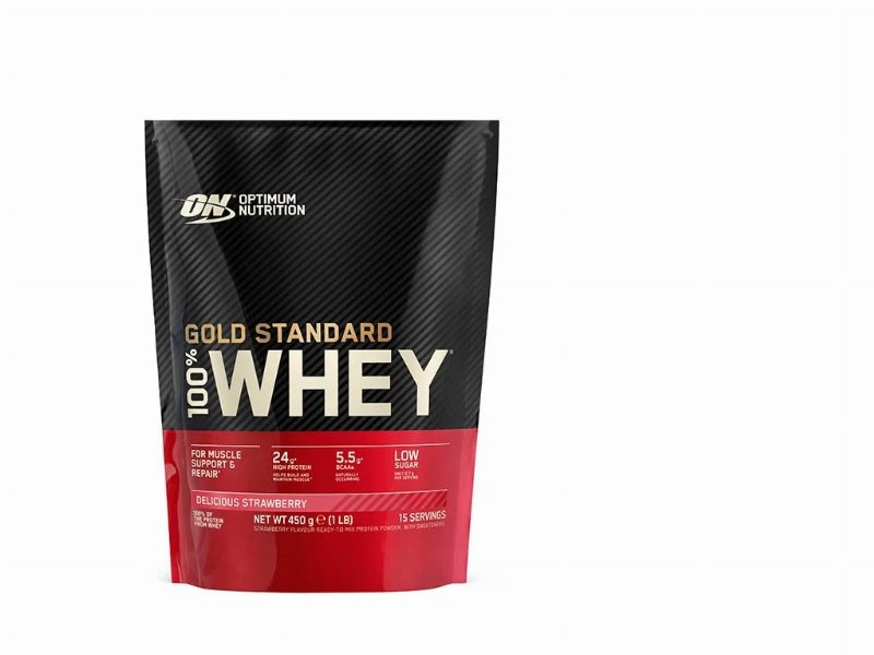 Proteína On 100% Whey Gold Morango 450 g