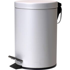 Balde Wc 3 l Retangular Cinza Claro Kasa