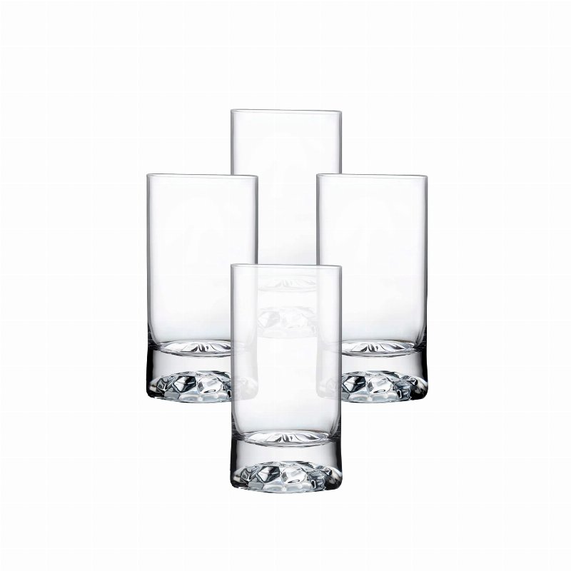 Conjunto 4 Copos De Vidro Cristal Club 280 Cc