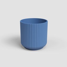 Vaso Redondo Luna 15 Cm Azul Artevasi