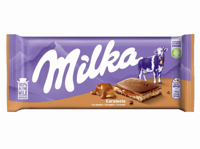 Chocolate Milka Com Recheio Caramelo 100 g