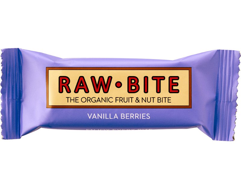 Barra Raw Bite Bagas E Baunilha 50 g