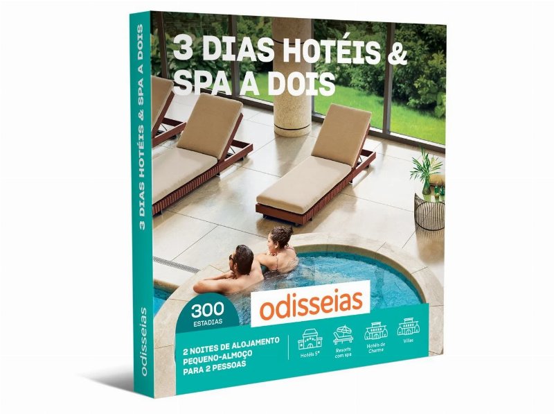 Alojamento Odisseias 3 Dias Hotéis & Spa A Dois