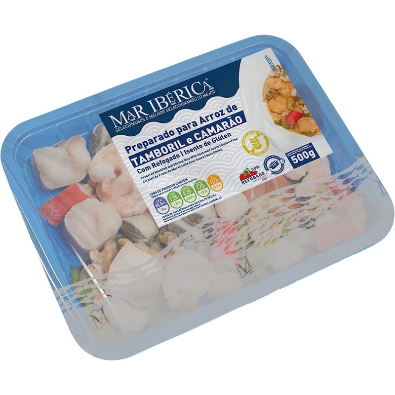 Preparado De Arroz De Tamboril E Camarão Com Refogado 500 g