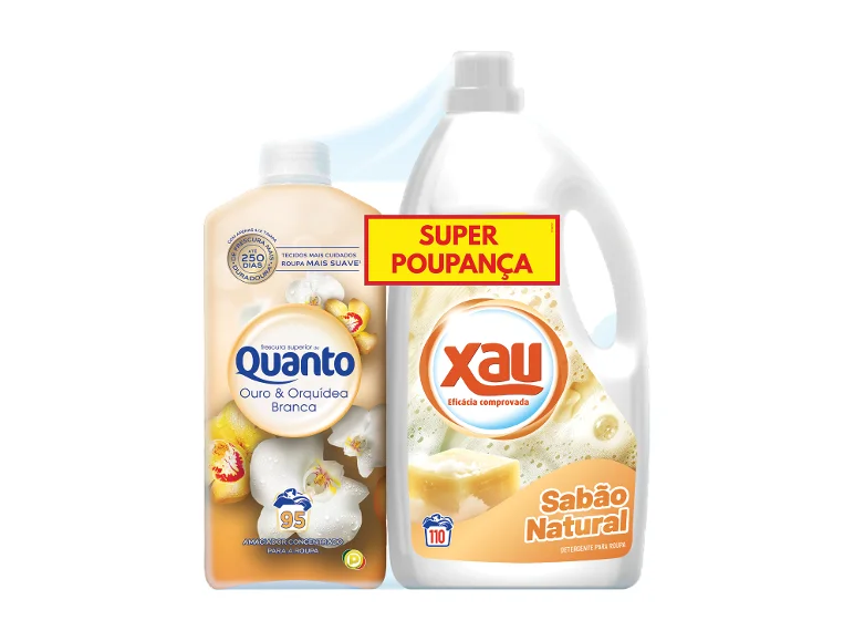 Sabão Natural 110Doses + Amaciador 95 Doses