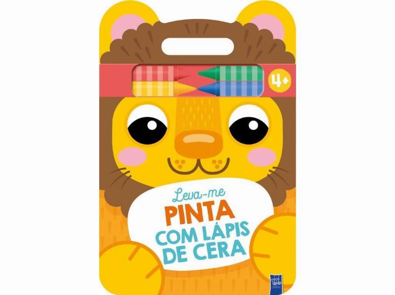 Livro Leva-Me - Pinta Com Lápis De Cera - Leoa