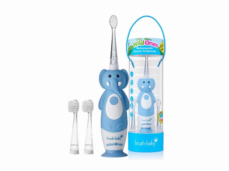 Escova Elétrica Brush-Baby Elefante C/ 3 Recargas