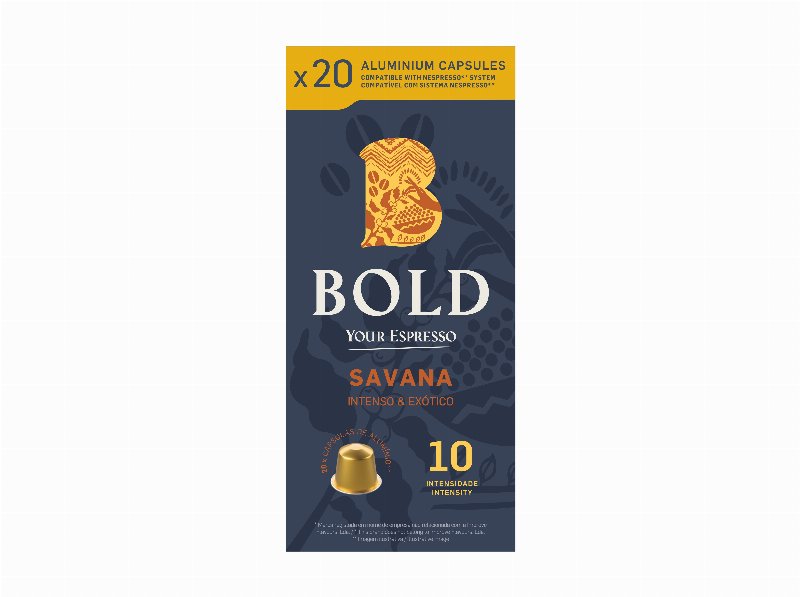 Cápsulas Café Bold Savana Compatível Nps 20Uni
