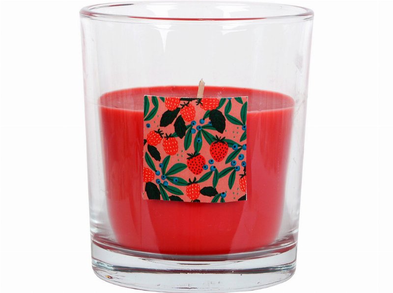 Vela Aromática Actuel Vidro Frutos Vermelhos