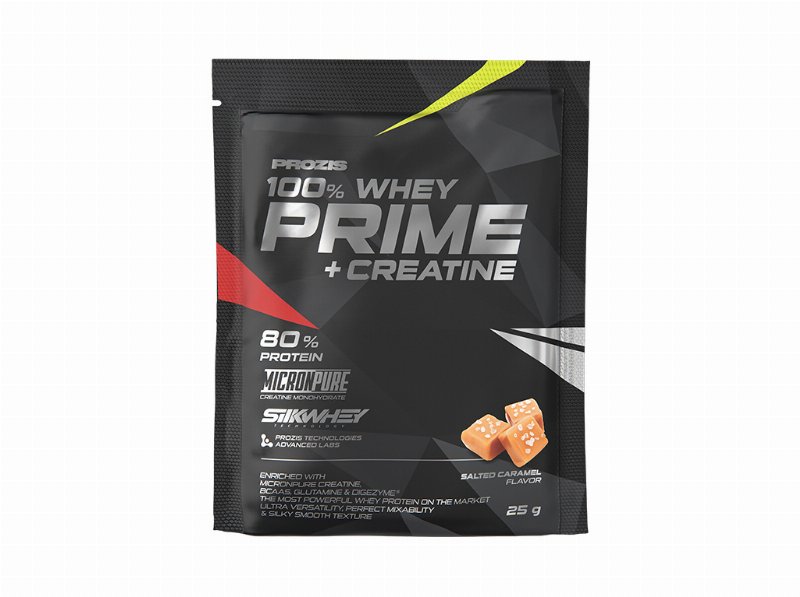 Saqueta De 100% Whey Prozis Prime Caramelo Salgado 25 g