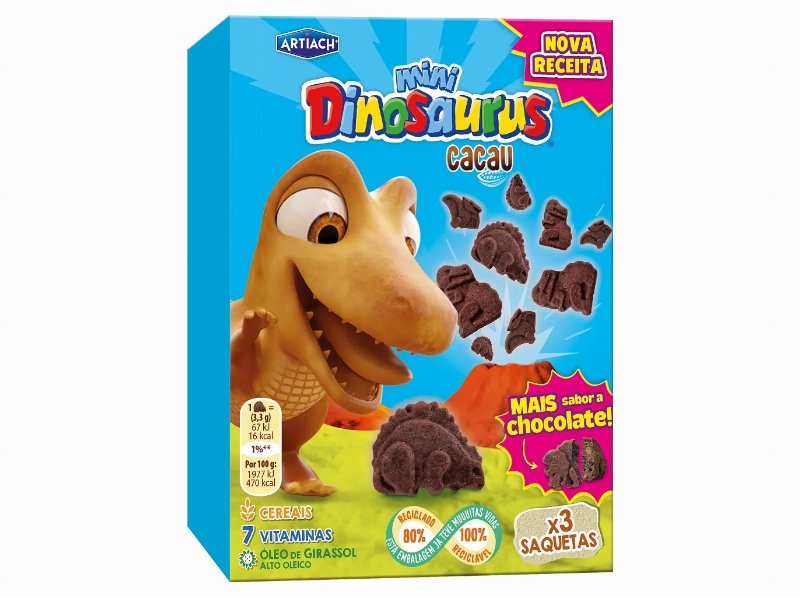 Bolacha Artiach Mini Dinos Choco 120 g