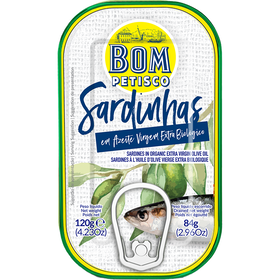 Sardinha Em Azeite Bom Petisco 120 gr (Peso Escorrido 84 gr)