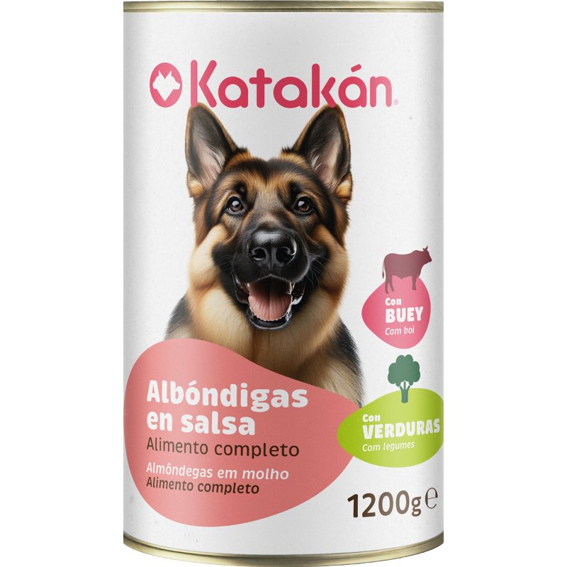Comida Húmida Para Cão Almôndegas Em Molho De Boi E Verduras 1200 g