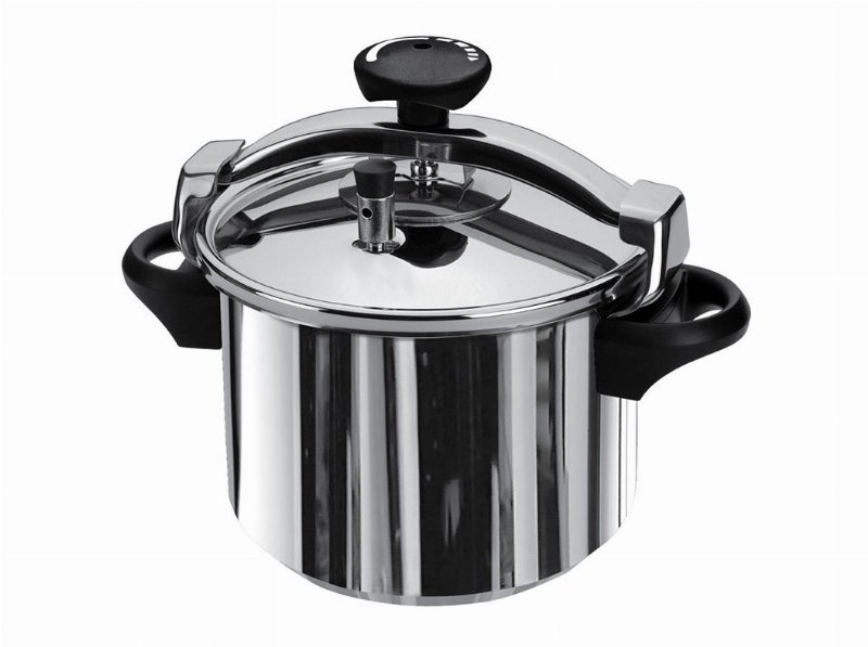 Panela De Pressão Com Cesto Actuel Inox Apta Para Indução 6 l