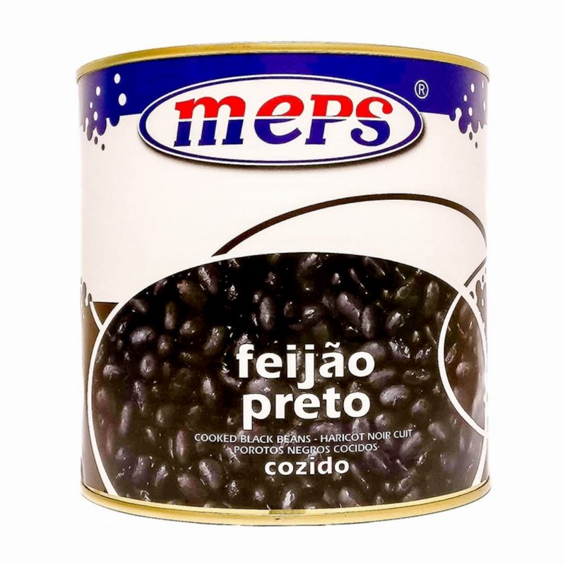 Feijão Preto Cozido Lata Meps 2.5 kg