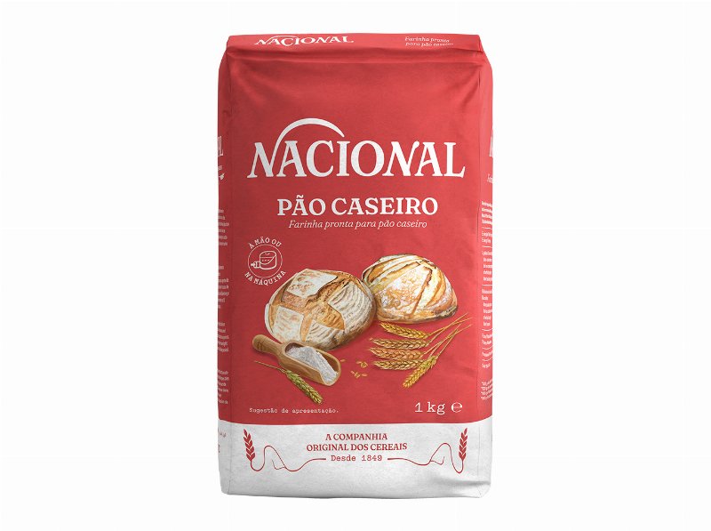 Farinha Nacional Preparada P/Pão Caseiro 1 kg