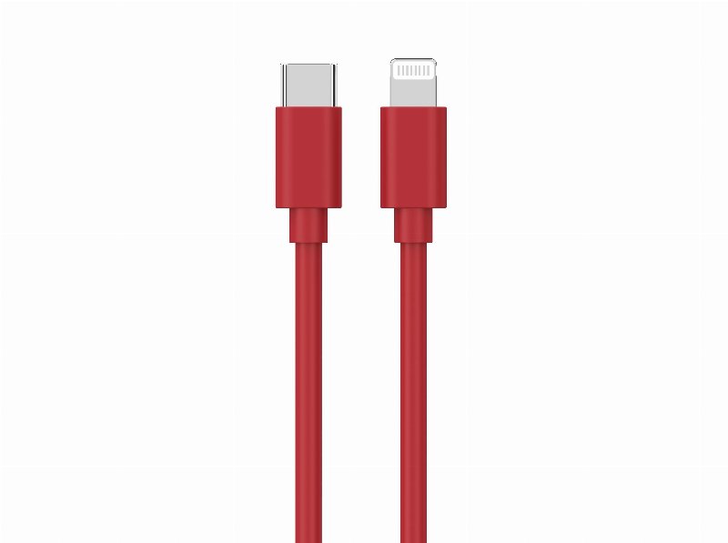 Cabo Usb-C Lightning Qilive 600127627 Mfi Vermelho 1.2M