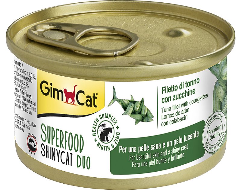 Comida Húmida Para Gato Gimcat Duo Com Atum E Curgete 70 g
