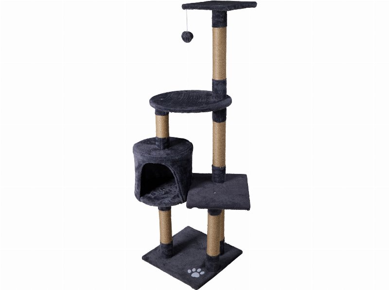 Ginásio Para Gato Cats Collection Com Bola Cinzento 40X40X140Cm