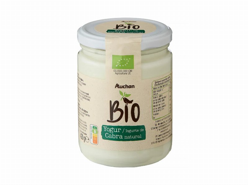 Iogurte Auchan Bio Natural Cabra 420 g