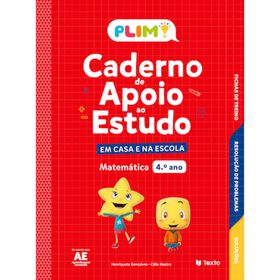 Plim! Caderno De Apoio Ao Estudo Matemática - 4.º Ano