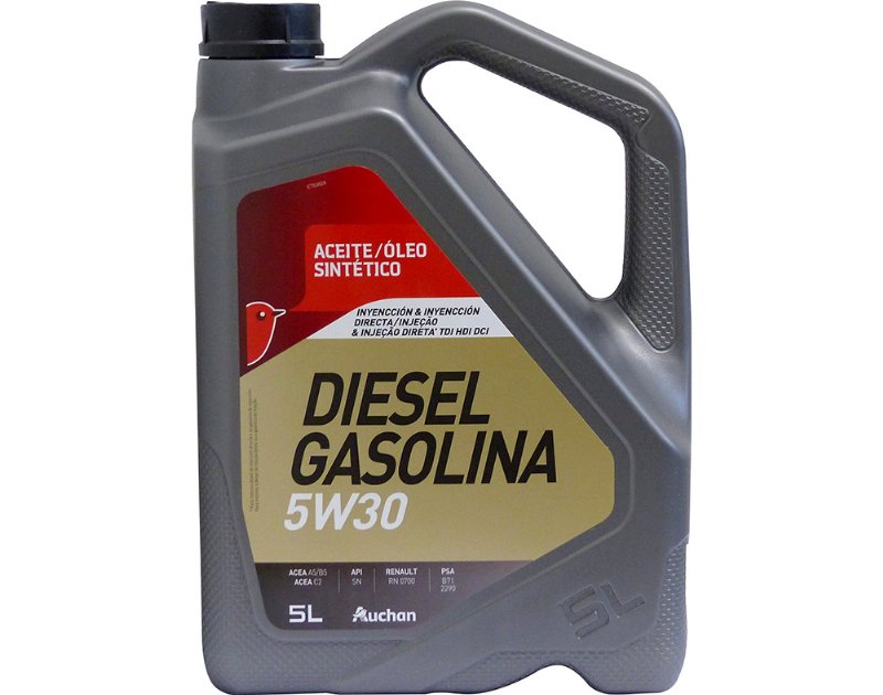Óleo De Motor Auchan Sintético 5W30 Gasolina/Diesel 5 l