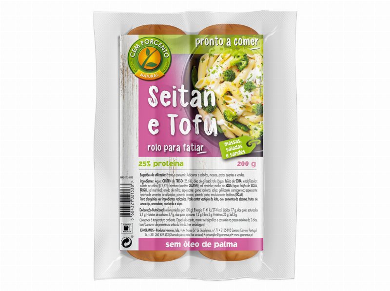 Rolo Cem Porcento Seitan Com Ervas 200 g