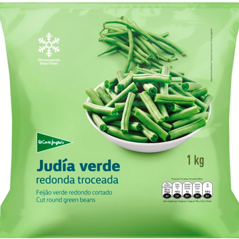 Feijão Verde Redondo Cortado 1 kg
